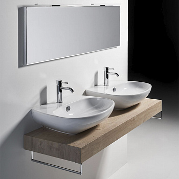 Раковина из сантехнического фаянса Simas VI 10 bia 60х50 подвесная цвет белый